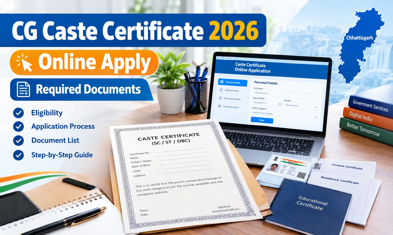 CG Caste Certificate Online Apply 2026