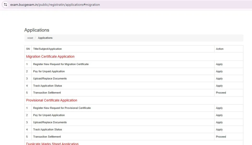ABVV Bilaspur University Migration Certificate 2026